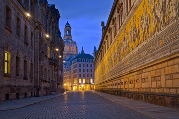 Fototapeta premium Fürstenzug Dresden HDR
