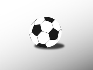illustration of soccer ball isolated on gray background