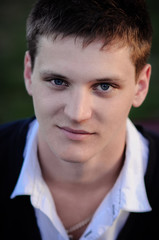 face portrait of a young man