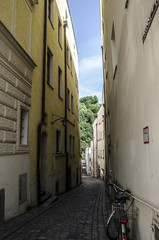 Blick in enge Gasse