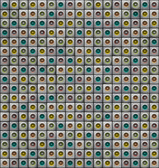 3d grunge render multiple color sound system pattern backdrop