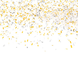 festive background of confetti 3d render