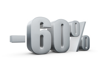 metal percent 3d render illustration