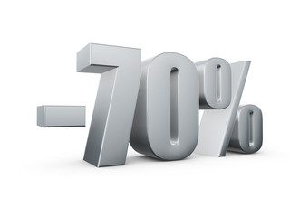 metal percent 3d render illustration