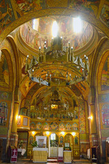 Fototapeta na wymiar The Orthodox Church of Alun's painted interior