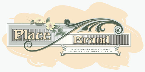 Template for the design of advertisements and other products