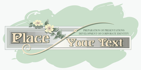 Naklejka premium Template for the design of advertisements and other products