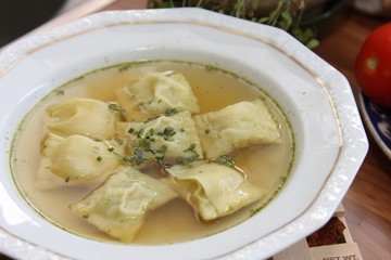 Maultaschensuppe - Swabian soup