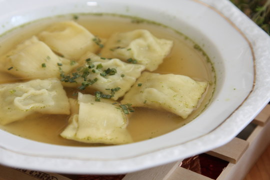 Maultaschensuppe - Swabian soup