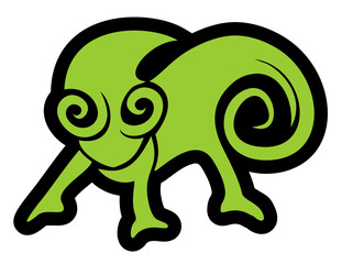 Green chameleon