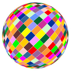 Mosaic color ball