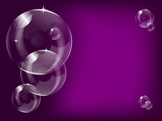 Purple Bubbles Background