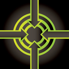 vector abstract background, an arrow at a target