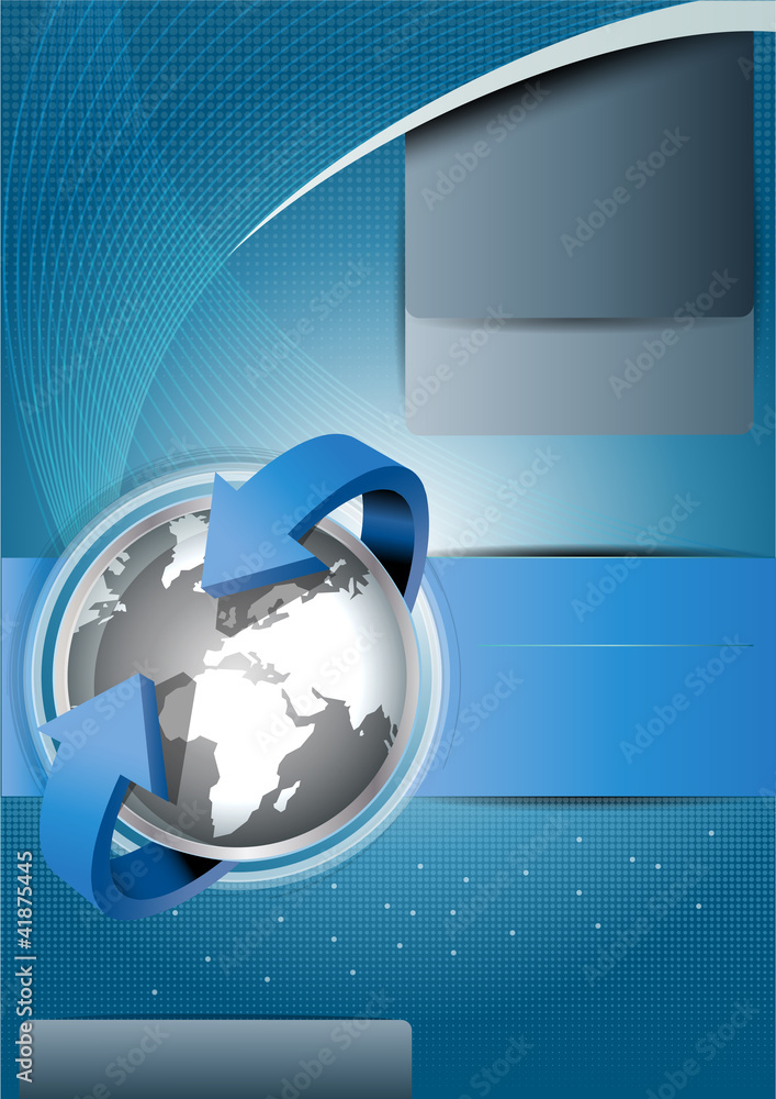 Aufkleber vector background with continents for brochures