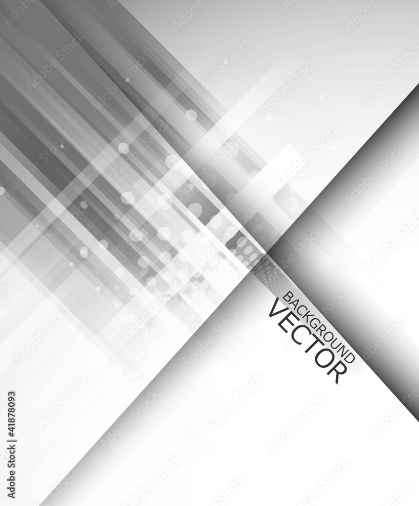 Poster abstract technology lines gray wave vector