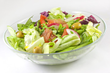 Spring vegetables salad