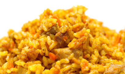 pilaf from rice and meat
