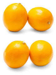 two orange lemon