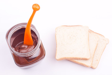chocolate cream and bread