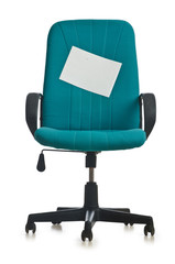 Office chair isolated on the white background