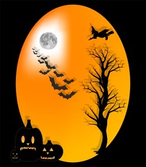 Halloween with moon