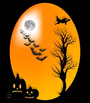 Halloween with moon
