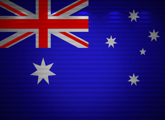Australian flag wall, abstract background