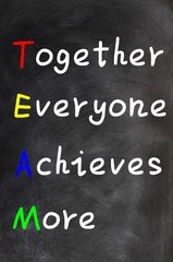 Obraz premium Acronym of TEAM