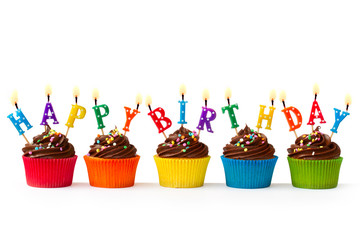 Birthday cupcakes