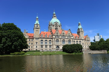 Fototapeta na wymiar Hannover Rathaus