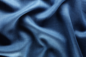 Blue sackcloth