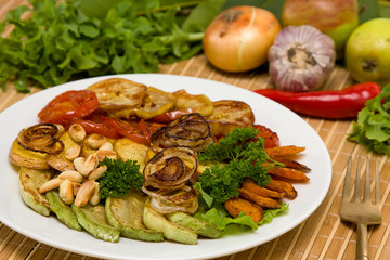 Baked vegetables