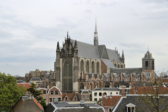 Pieterskerk And Roofs, Leiden