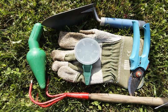 ensemble d'outils du jardinier