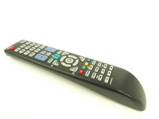 TV remote control isolated on white