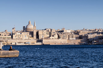 Fototapeta na wymiar View of Valletta, Malta.