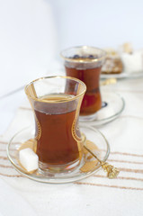 Traditional turkish chai