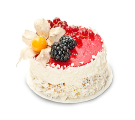 Cake isolated on white background