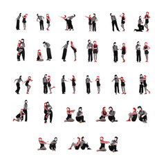 photo collection of two funny mimes
