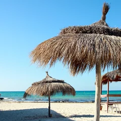 Crédence de cuisine en verre imprimé Tunisie Plage de Tunisie