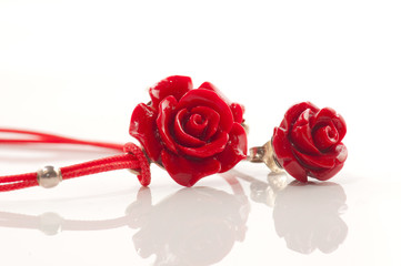 Red rose jewelry