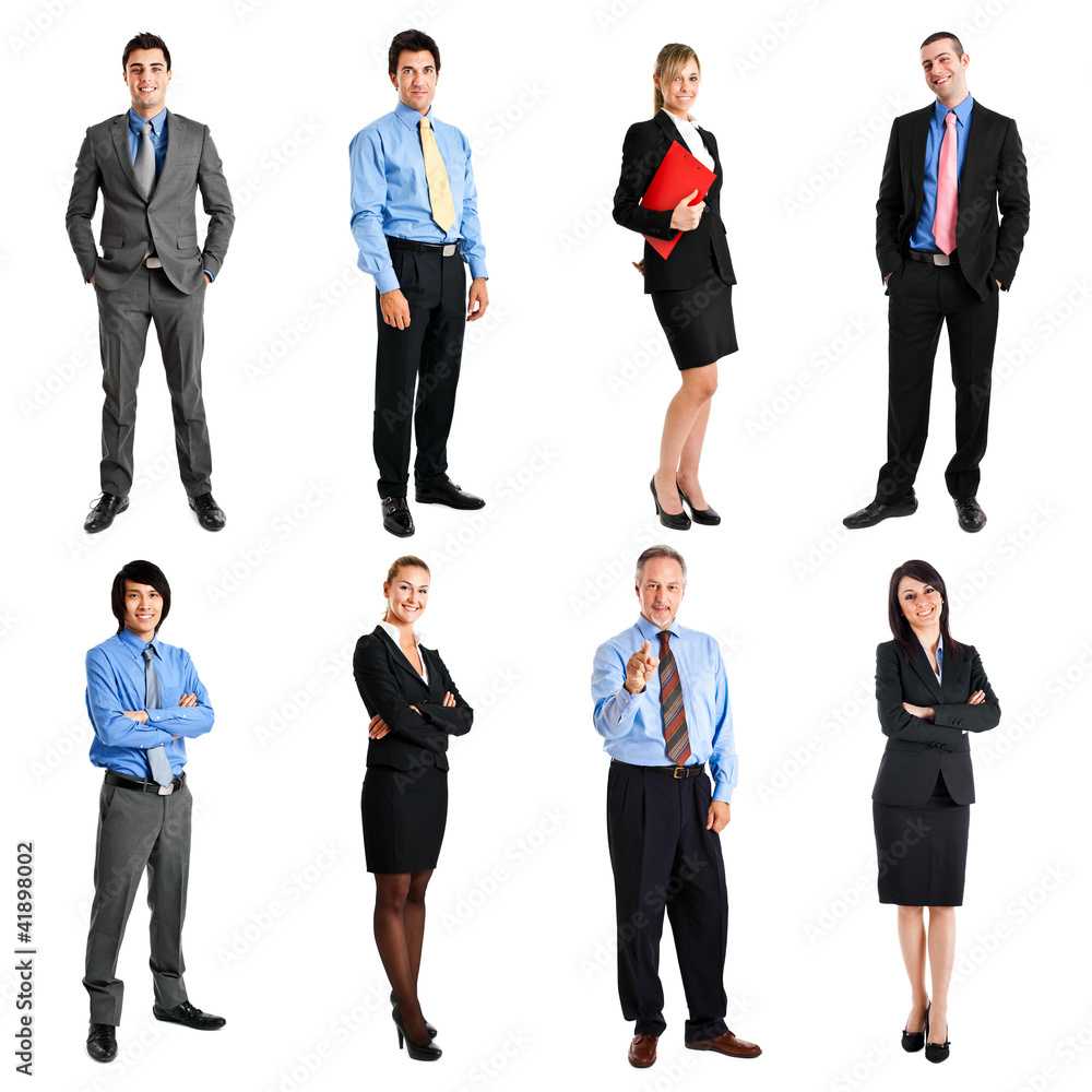 Canvas Prints full length portraits of business people