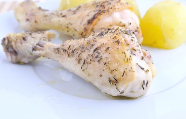 Shanks baked chicken.