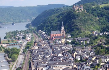 Obraz premium Oberwesel am Rhein