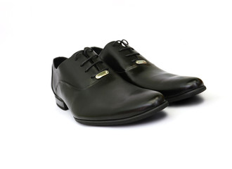 Man's shoes  on white background