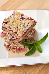 Delicious raspberry bars