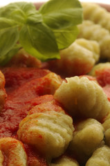 Gnocchi agli spinaci Gnocchi with spinach 汤团菠菜