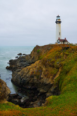Fototapeta na wymiar Pigeon Point Lighthouse in California