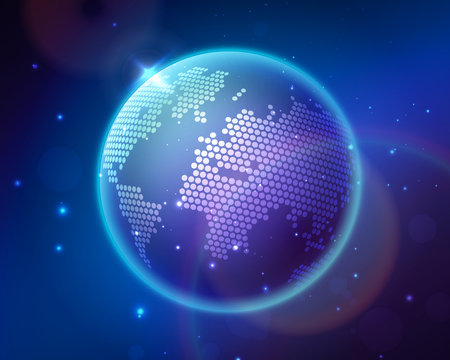 abstract globe