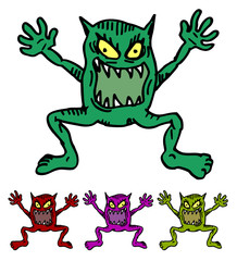 Cartoon monster